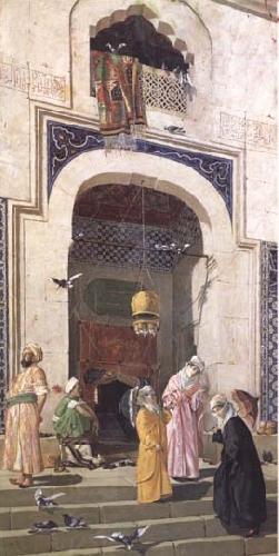 Osman Hamdy Bey La Porte de la Grande Mosquee Brousse (mk32) China oil painting art